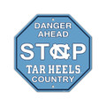 North Carolina Tar Heels 12" x 12" Plastic Stop Sign