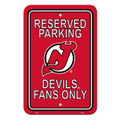 New Jersey Devils 12" x 18" Plastic Reserved Parking Sign