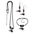 New England Patriots Euro Bead Jewelry 3 Piece Set