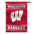 Wisconsin Badgers 28" x 40" 2 Sided Banner Flag