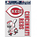 Cincinnati Reds Fan Decals - 3 Pack