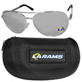 Los Angeles Rams Aviator Sunglasses and Zippered Carrying Case