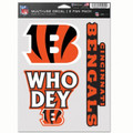 Cincinnati Bengals Fan Decals - 3 Pack