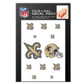 New Orleans Saints Face & Nail Decal Pack
