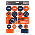 Denver Broncos Vinyl Decal Sheet