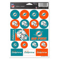Miami Dolphins Vinyl Decal Sheet