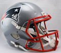 New England Patriots Riddell Deluxe Collectible Speed Football Helmet