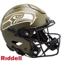 Seattle Seahawks Riddell Authentic Full Size SpeedFlex Salute To Service Football Helmet