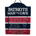 New England Patriots Man Cave Wood Sign