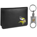 Minnesota Vikings Weekend Bi-fold Wallet & Valet Key Chain