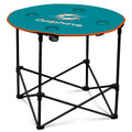 Miami Dolphins Round Folding Table