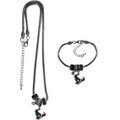 Houston Texans Euro Bead Necklace & Bracelet Set