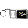Baltimore Ravens Flashlight Key Chain with Bottle Opener