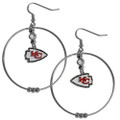 Kansas City Chiefs 2" Hoop Earrings