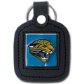 Jacksonville Jaguars Square Leather Key Chain