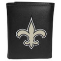 New Orleans Saints Large Logo Leather Tri-fold Wallet