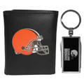 Cleveland Browns Black Tri-fold Wallet & Multitool Key Chain