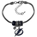 Tampa Bay Lightning Euro Bead Bracelet