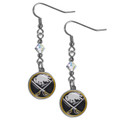Buffalo Sabres Crystal Dangle Earrings