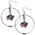 Columbus Blue Jackets 2" Hoop Earrings