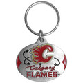 Calgary Flames Carved Metal Key Chain
