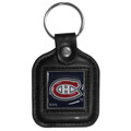 Montreal Canadiens Square Leather Key Chain
