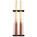 Viper Traditional Mahogany 8 Cue Wall Pool Cue Rack