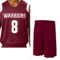 A4 N2340 Adult/Youth Moisture Management V-Neck Muscle Custom Basketball Uniform