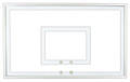 First Team FT230 36" x 60" Tempered Glass Basketball Backboard