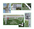 First Team 18.5' x 6.5' Golden Goal 44 Jr. Club Portable Soccer Goal - Pair