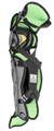 All Star Youth System Seven Axis Catcher's Leg Guards - Ages 12-16