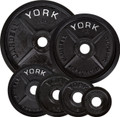 York 2" Legacy Cast Iron Precision Milled Olympic Plate