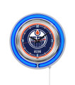 Edmonton Oilers Neon Clock