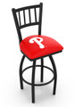 Philadelphia Phillies Swivel Bar Stool with Jailhouse Style Back
