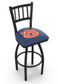 Auburn Tigers Swivel Bar Stool with Jailhouse Style Back