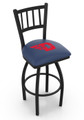 Dayton Flyers Swivel Bar Stool with Jailhouse Style Back