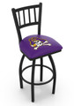 East Carolina Pirates Swivel Bar Stool with Jailhouse Style Back