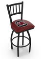 South Carolina Gamecocks Swivel Bar Stool with Jailhouse Style Back