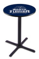North Florida Ospreys Black Wrinkle Bar Table with Cross Base