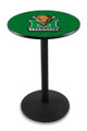 Marshall Thundering Herd Black Wrinkle Bar Table with Round Base