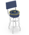 Milwaukee Brewers Swivel Bar Stool with Cushioned Back
