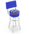 New York Mets Swivel Bar Stool with Cushioned Back