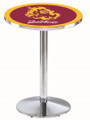 Arizona State Sun Devils Chrome Pub Table with Round Base