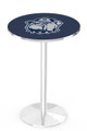 Georgetown Hoyas Chrome Pub Table with Round Base