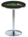 North Dakota State Bison NCAA Chrome Pub Table with Round Base