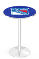 New York Rangers Chrome Pub Table with Round Base