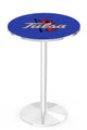 Tulsa Golden Hurricane Chrome Pub Table with Round Base
