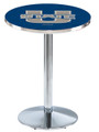 Utah State Aggies Chrome Pub Table with Round Base