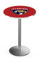 Florida Panthers Stainless Steel Bar Table with Round Base