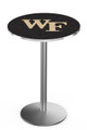 Wake Forest Demon Deacons Stainless Steel Bar Table with Round Base